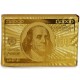 Zlaté hrací karty 100 USD