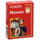 Modiano 4 rohy 100% plastové pokerové karty - Červené