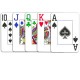 Copag čtyřbarevné Jumbo indexy 4 rohy 100% plastové poker karty - Červené
