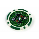 Pokerový žeton v designu Ultimate zelený - hodnota 25